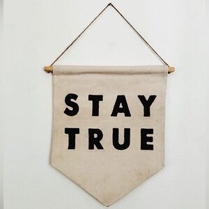 Altru 'Stay True' Sailcloth Banner